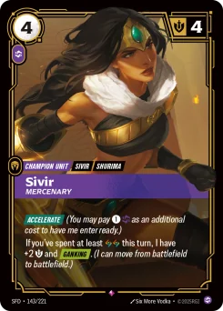 Sivir, Mercenary — Foil