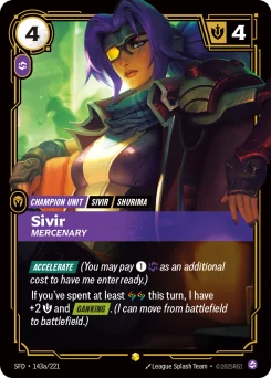Sivir, Mercenary — Parallel Foil