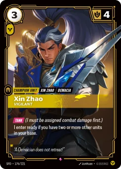 Xin Zhao, Vigilant — Foil