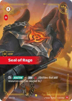 Seal of Rage — Overnumbered Foil