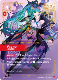 Vayne, Hunter — Overnumbered Foil