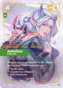 Aphelios, Exalted — Overnumbered Foil