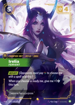 Irelia, Fervent — Overnumbered Foil