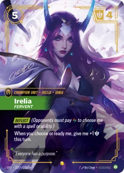 Irelia, Fervent — Signature Foil