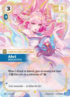 Ahri, Inquisitive — Overnumbered Foil