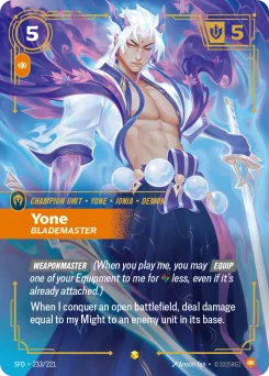 Yone, Blademaster — Overnumbered Foil
