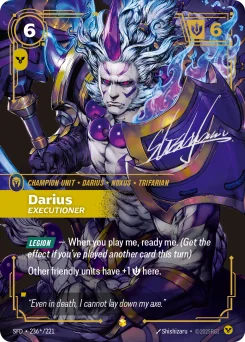 Darius, Executioner — Signature Foil