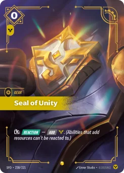 Seal of Unity — Overnumbered Foil