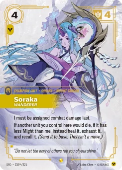 Soraka, Wanderer — Signature Foil