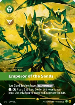 Azir, Emperor of the Sands — Overnumbered Foil