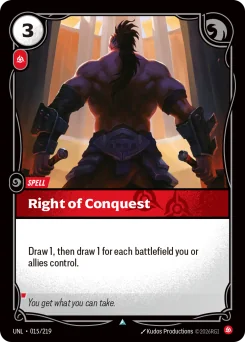 Right of Conquest — Normal