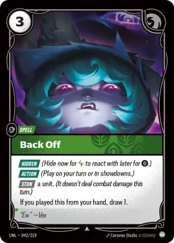 Back Off — Normal