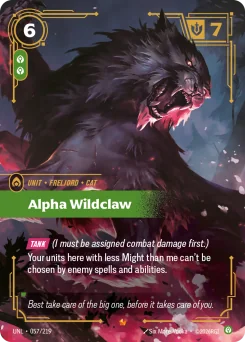 Alpha Wildclaw — Foil