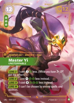 Master Yi, Unstoppable — Foil