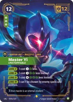 Master Yi, Unstoppable — Parallel Foil
