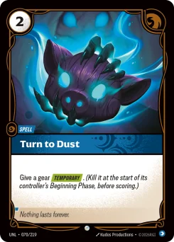 Turn to Dust — Normal
