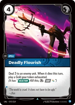 Deadly Flourish — Normal