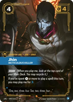 Jhin, Meticulous Killer — Foil