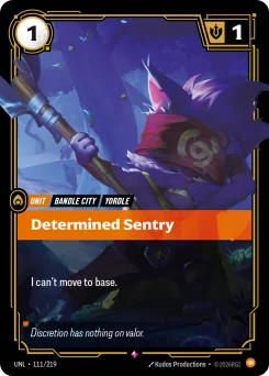 Determined Sentry — Foil