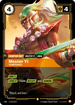 Master Yi, Tempered — Parallel Foil