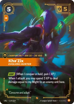 Kha'Zix, Evolving Hunter — Foil