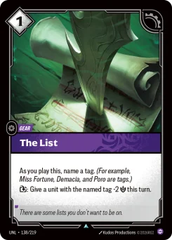 The List — Normal