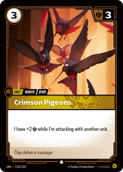 Crimson Pigeons — Normal