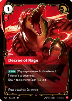 Decree of Rage — Foil