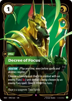 Decree of Focus — Foil