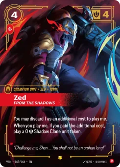 Zed, From the Shadows — Overnumbered Foil