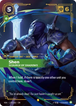 Shen, Scourge of Shadows — Overnumbered Foil