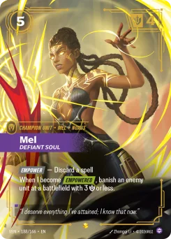 Mel, Defiant Soul — Overnumbered Foil