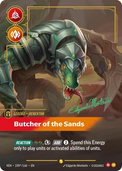 Renekton, Butcher of the Sands — Signature Foil