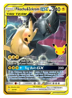 Pikachu & Zekrom-GX — Holofoil