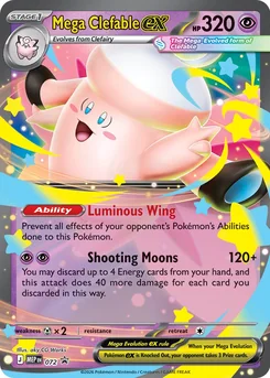 Mega Clefable ex — Holofoil