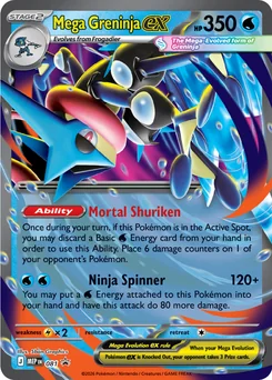 Mega Greninja ex — Holofoil