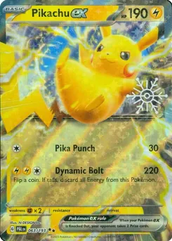 Pikachu ex — Snowflake Stamp
