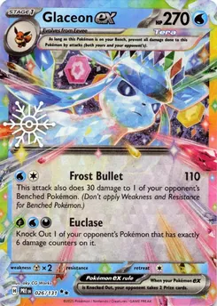 Glaceon ex — Holiday Stamp
