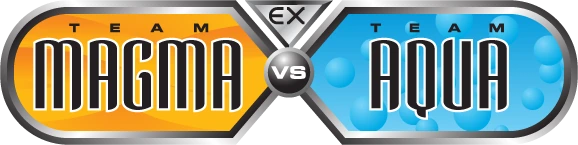 Team Magma vs Team Aqua set logo